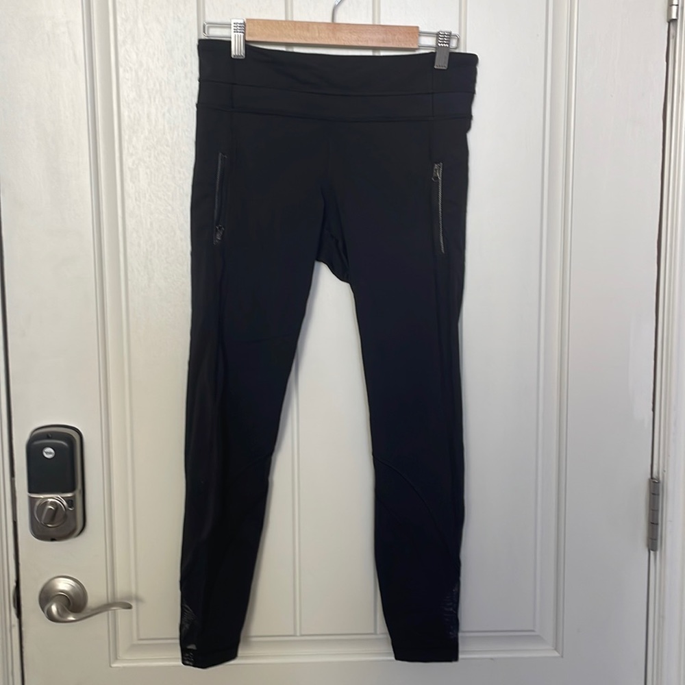 Lululemon Inspire II 7/8 Mesh Leggings with Zipper Pockets